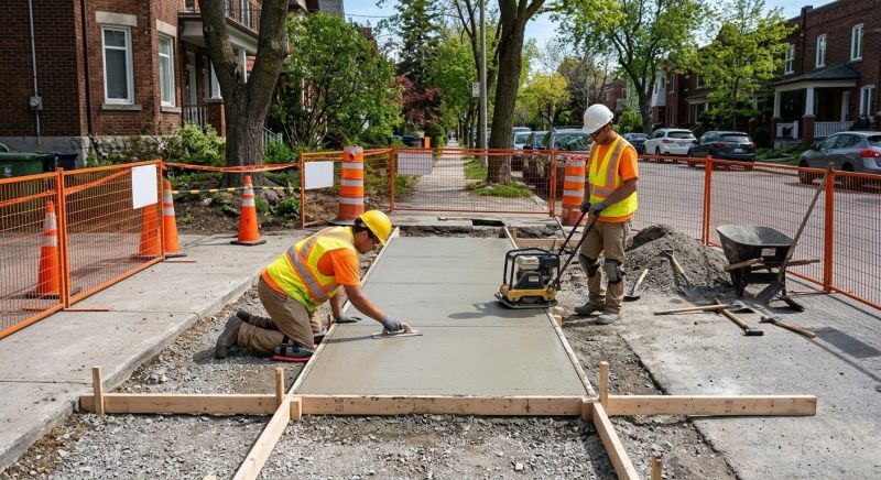 Concrete Sidewalk Construction